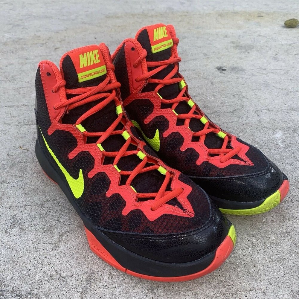 NIKE ZOOM WITHOUT A DOUBT SHOES BLACK # 749432 001